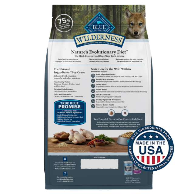 Blue Buffalo Wilderness High-Protein Natural Puppy Dry Food, Chicken Recipe - Image 11