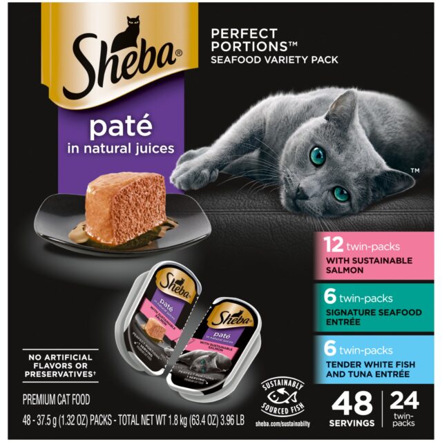 Sheba Perfect Portions Wet Cat Food Paté Variety Pack, 2.6 Oz., 24 Twin-Pack Tray - Image 10