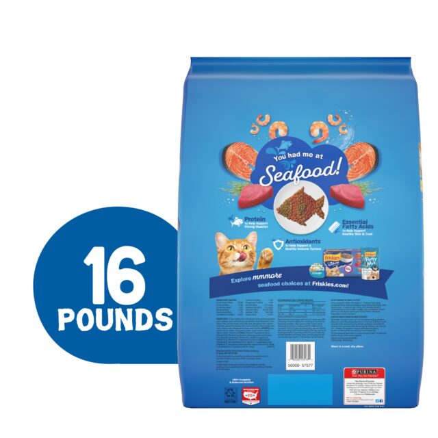 Purina Friskies Seafood Sensations, Indoor Dry Cat Food, Salmon,Tuna, & Shrimp, - Image 5