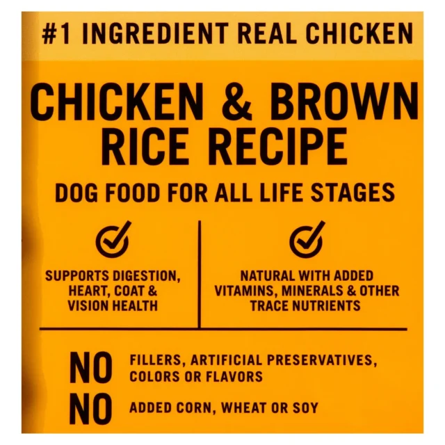 Pure Balance Chicken & Brown Rice Recipe Dry Dog Food, 15 lbs - Image 6
