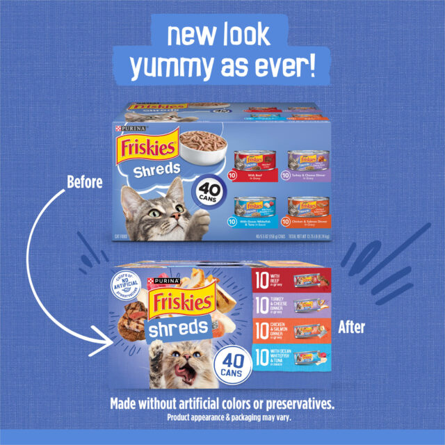 Purina Friskies Shreds Gravy Variety Pack, Wet Cat Food, 5.5 oz Cans, 40 Pack - Image 11