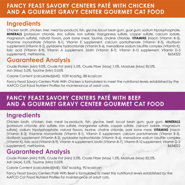 Purina Fancy Feast Savory Centers Pate Wet Cat Food, Gravy Center Collection, 3 oz Cans (12 Pack) - Image 5
