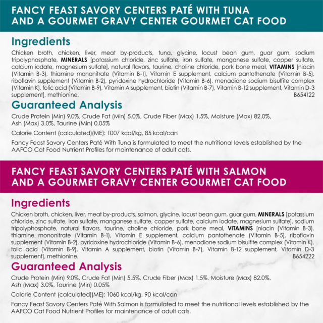 Purina Fancy Feast Savory Centers Pate Wet Cat Food, Gravy Center Collection, 3 oz Cans (12 Pack) - Image 4
