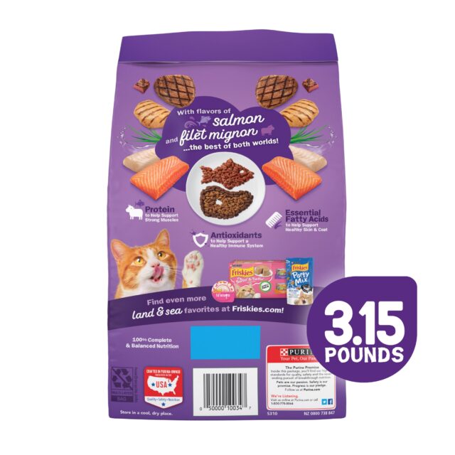 Purina Friskies Surfin' & Turfin',Indoor Dry Cat Food, Chicken,Whitefish, & Salmon - Image 5