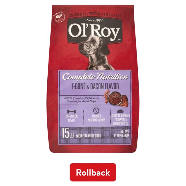 Ol' Roy Complete Nutrition T-Bone & Bacon Flavor Dry Dog Food, 15 lbs