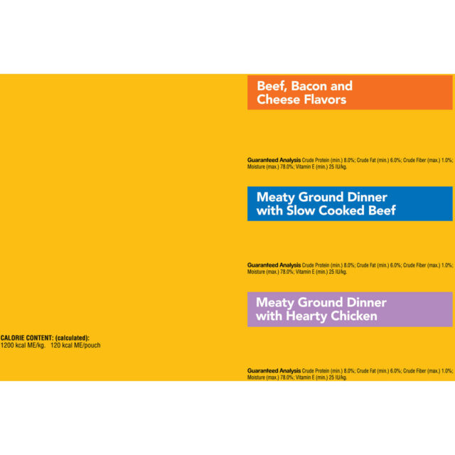 Pedigree Chopped Ground Dinner Wet Dog Food Variety Pack, 3.5 Oz Pouches (18 Pack) - Image 4