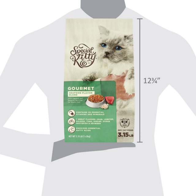 Special Kitty Gourmet Formula Seafood Blend Flavor Dry Cat Food - Image 2