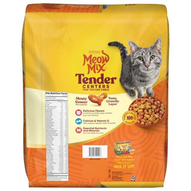 Meow Mix Tender Centers Dry Cat Food, Salmon & White Meat Chicken Flavors - Image 6