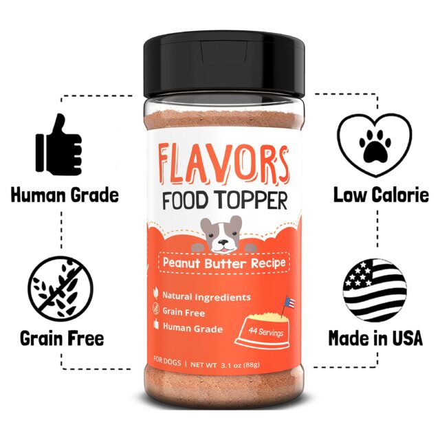 FLAVORS Food Topper for Dogs, Peanut Butter Recipe, 6-Ounce, Pack of 2 - Image 4