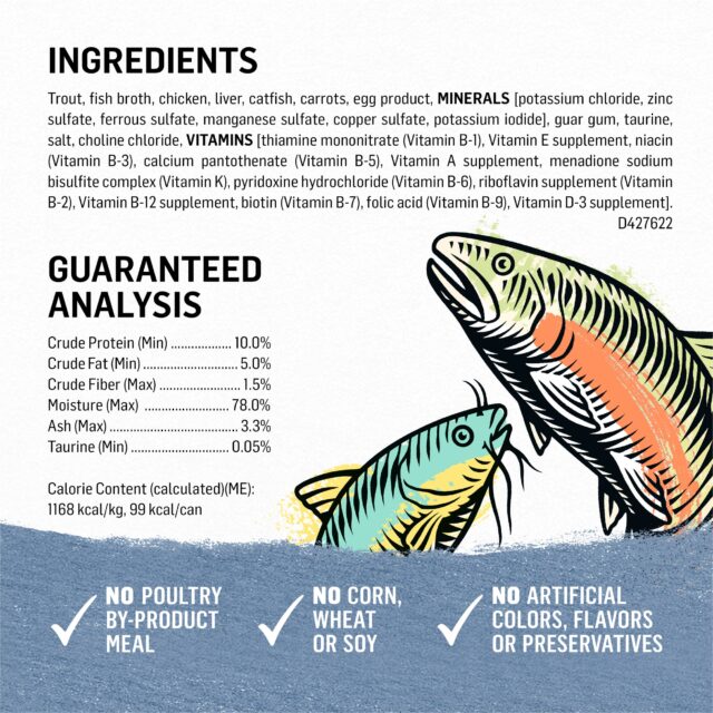 Purina Beyond, Grain Free Natural Trout & Catfish, Wet Cat Food, 3 oz. Cans, 12 Pack - Image 6