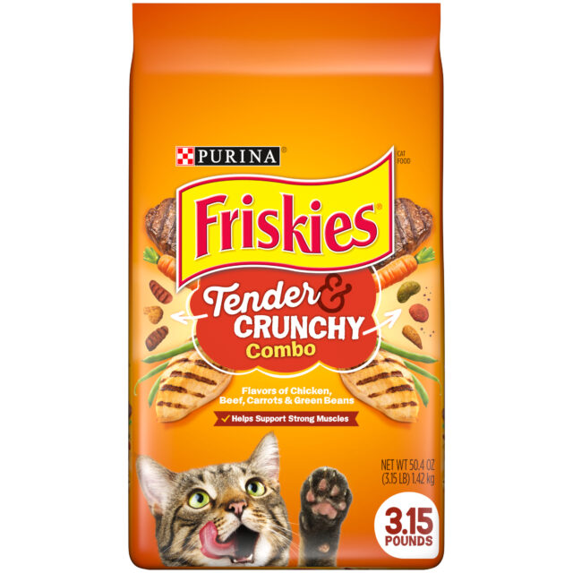 Purina Friskies Tender & Crunchy, Indoor Dry Cat Food, Chicken & Beef