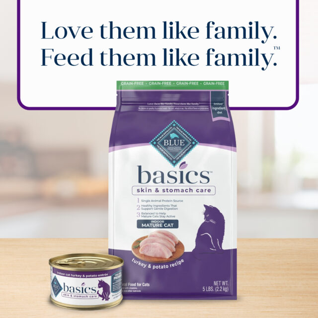 Blue Buffalo Basics Mature Cat Skin & Stomach Care Dry Cat Food, Turkey & Potato - Image 9