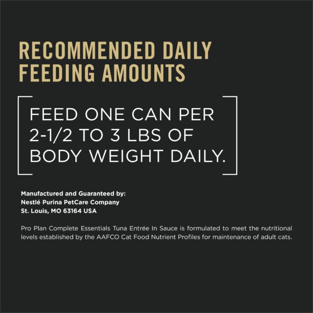 Purina Pro Plan Pate High Protein Wet Cat Food Complete Essentials Tuna Entree in Sauce