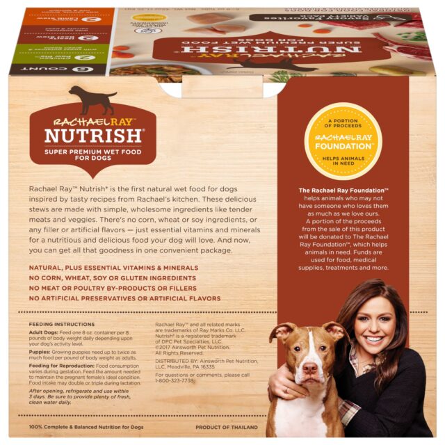 Rachael Ray Nutrish Savory Favorites Variety Pack Wet Dog Food, 8 oz. Tubs, 6 Count - Image 5