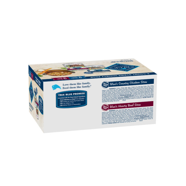 Blue Buffalo Blue's Stew Natural Wet Dog Food, Hearty Beef and Country Chicken Variety Pack, 12.5-oz. Cans (6 Count- 3 of Each Flavor) - Image 9