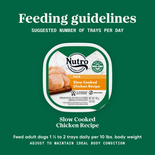 Nutro Natural Grain Free Paté Slow Cooked Chicken Adult Wet Dog Food, 3.5 Oz Tray - Image 4