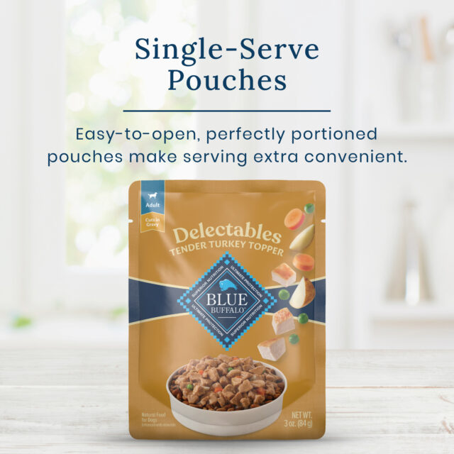 Blue Buffalo Delectables Natural Wet Dog Food Topper, Turkey Dinner 3oz - Image 3