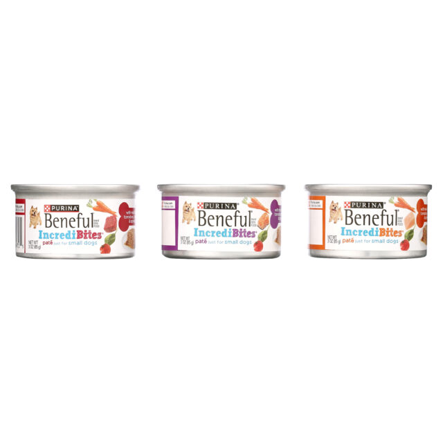 Purina Beneful IncrediBites Pate Small Wet Dog Food Real Beef, Chicken & Salmon 3 oz Cans (12 Pack) - Image 6