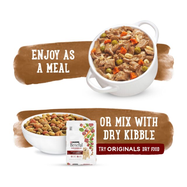 (6 Pack) Purina Beneful High Protein, Gravy Wet Dog Food Variety Pack, Prepared Meals Stew, 10 oz. Tubs - Image 4