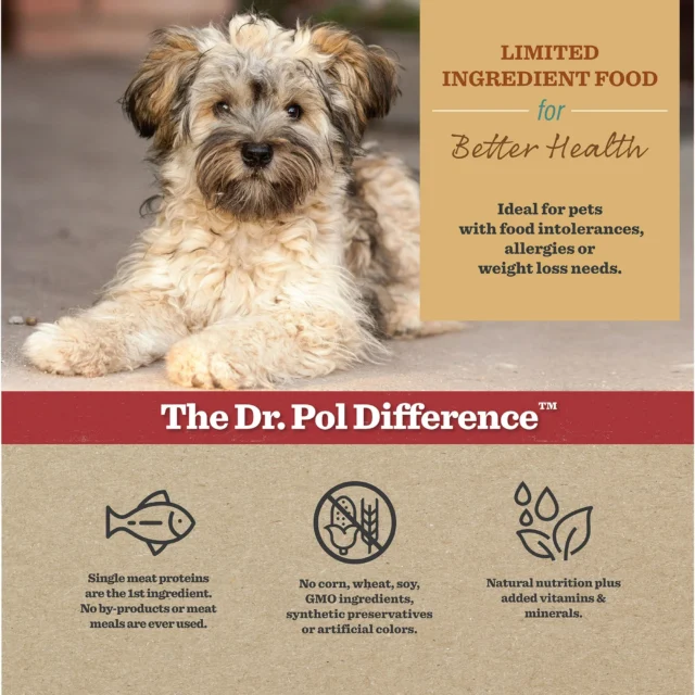 Dr. Pol Healthy Balance Limited Ingredient Grain-Free Salmon Recipe Dog Food - Image 3