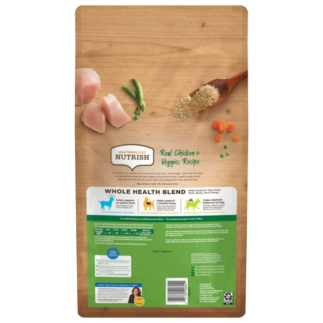Rachael Ray Nutrish Real Chicken & Veggies Recipe Dry Dog Food, 6 lb. Bag