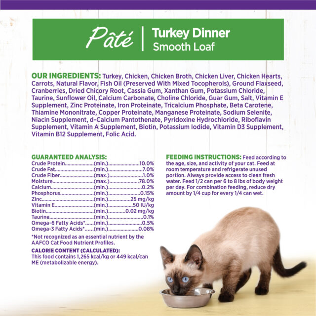 Wellness Complete Health Grain Free Canned Cat Food, Turkey Dinner Pate, 12.5 Ounces (Pack of 12) - Image 3