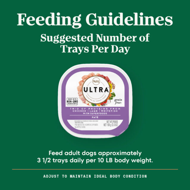 Nutro Ultra Adult Grain Free Wet Dog Food, Chicken, Lamb & Whitefish Trio, (12) 3.5 Oz. Trays - Image 5