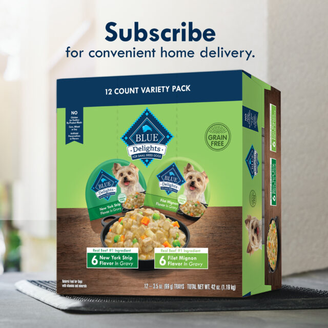 Blue Buffalo Delights Small Breed Wet Dog Food Variety Pack, Filet Mignon & New York Strip - Image 2