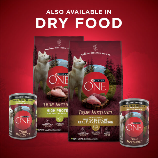 Purina ONE True Instinct Natural Wet Dog Food, High Protein Soft Variety Pack, 13 oz Cans (6 Pack) - Image 8