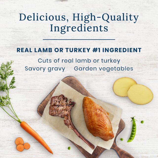 Blue Buffalo Delectables Natural Wet Dog Food Topper Variety Pack, Lamb & Turkey Dinner 3oz (12 Pack - 6 of Each Flavor) - Image 5