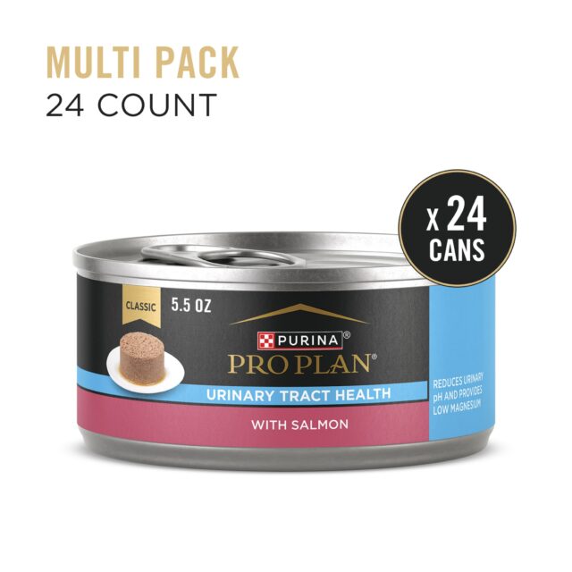 Purina Pro Plan Urinary Tract Health, Salmon, Wet Cat Food, 5.5 oz Cans, 24 Pack - Image 8