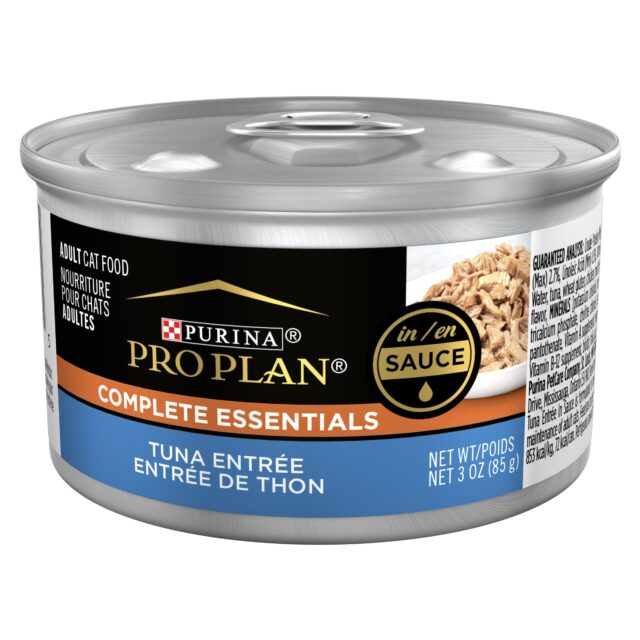Purina Pro Plan Pate High Protein Wet Cat Food Complete Essentials Tuna Entree in Sauce