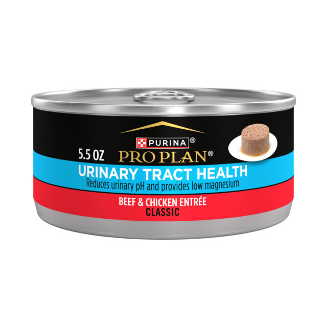 Purina Pro Plan Urinary Tract Health, Beef & Chicken, Wet Cat Food, 5.5 oz Cans, 12 Pack