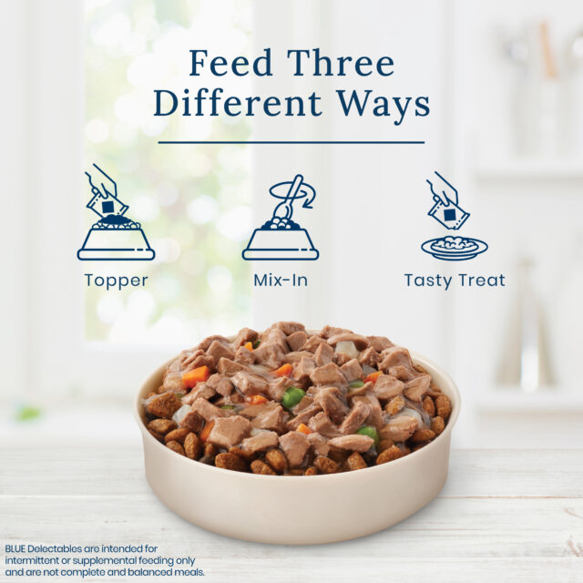 Blue Buffalo Delectables Natural Wet Dog Food Toppers, Hearty Beef, 3-oz Pouch - Image 3