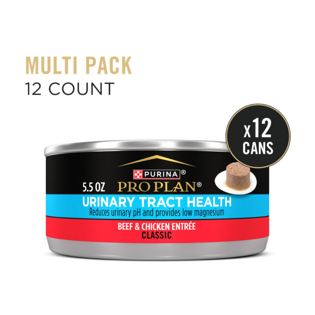 Purina Pro Plan Urinary Tract Health, Beef & Chicken, Wet Cat Food, 5.5 oz Cans, 12 Pack - Image 9