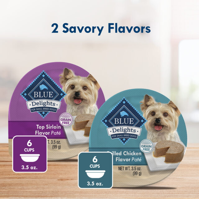 Blue Buffalo Delights Small Breed Natural Wet Dog Food Variety Pack, 3.5-oz. Cups, 12 Count - Image 4