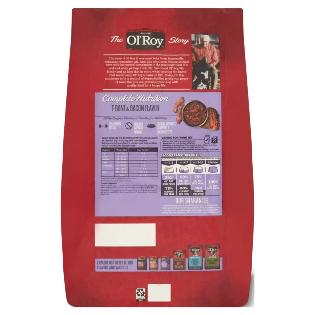 Ol' Roy Complete Nutrition T-Bone & Bacon Flavor Dry Dog Food - Image 9