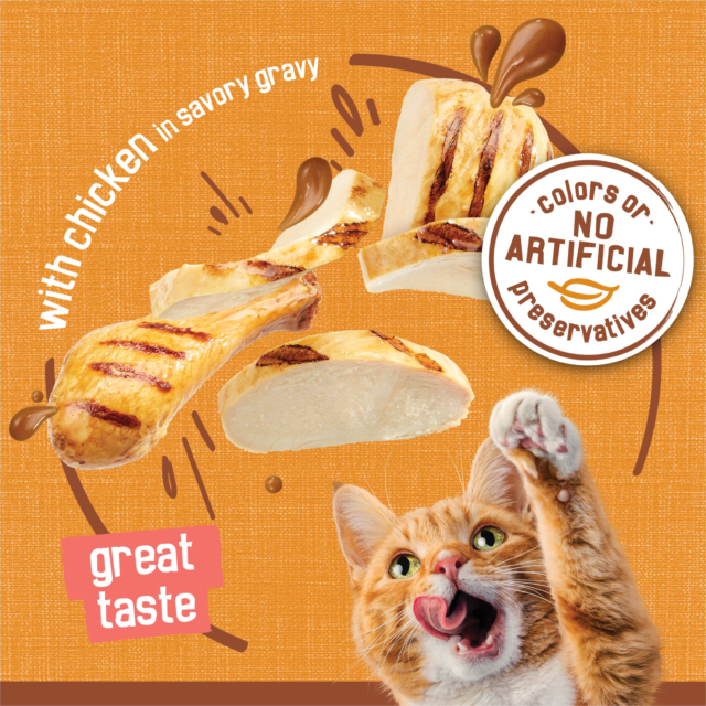 (12 pack) Purina Friskies Extra Gravy Chunky, Soft Chicken, Wet Cat Food, 5.5 oz Can - Image 8