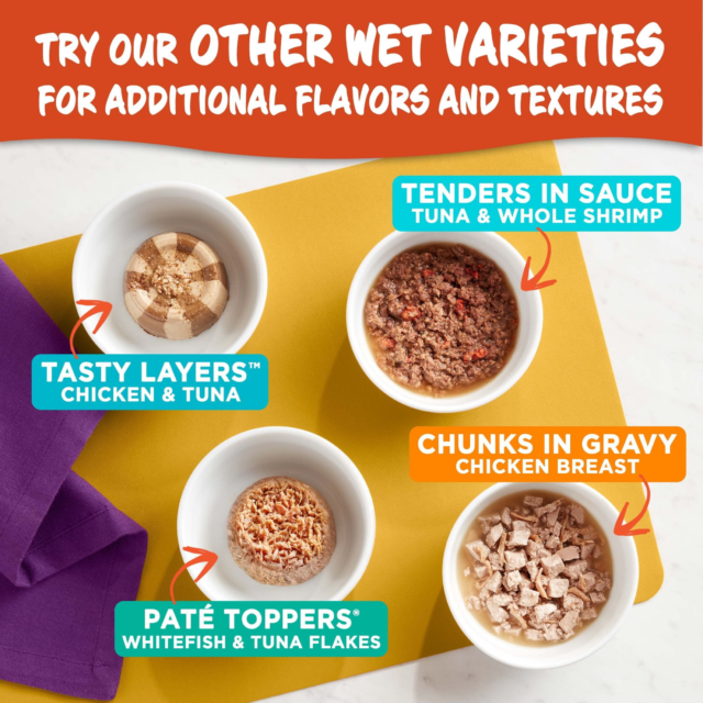 Meow Mix Tender Favorites Poultry & Beef Variety Pack Wet Cat Food, 24 Cups - Image 4