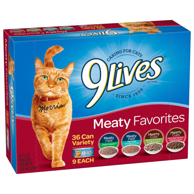 9Lives Meaty Favorites Variety Pack Wet Cat Food, 5.5 oz. Cans, 36 Count - Image 5