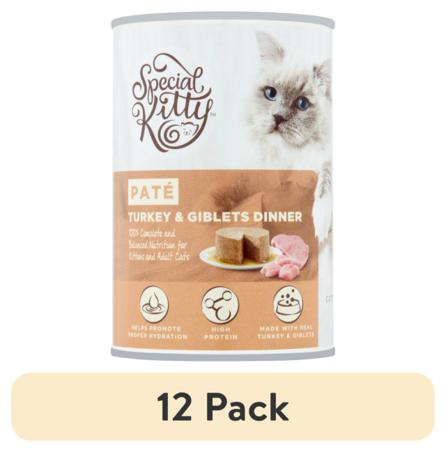 Special Kitty Turkey & Giblets Dinner Pate Wet Cat Food, 22 oz Can