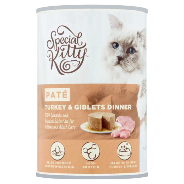 Special Kitty Turkey & Giblets Dinner Pate Wet Cat Food, 22 oz Can - Image 11