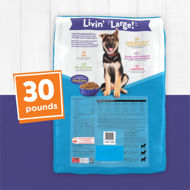 Purina Puppy Chow Dry Dog Food for Large Breeds, High Protein Growth with Chicken, 30 lb Bag - Image 5