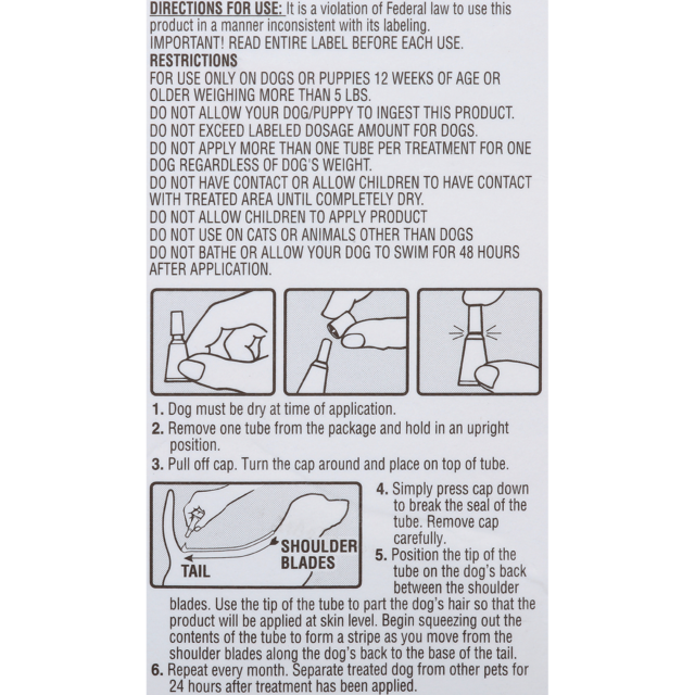 Hartz UltraGuard Dual Action Flea & Tick Topical for Small Dogs 5-14lbs, 3 Monthly Treatments - Image 4