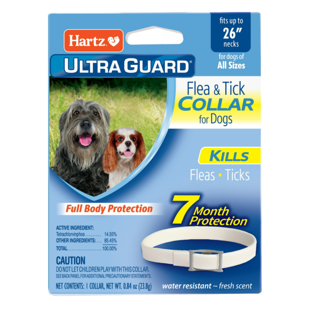 Hartz UltraGuard Flea & Tick Collar for Dogs and Puppies, 7 months Protection, (4 pack)
