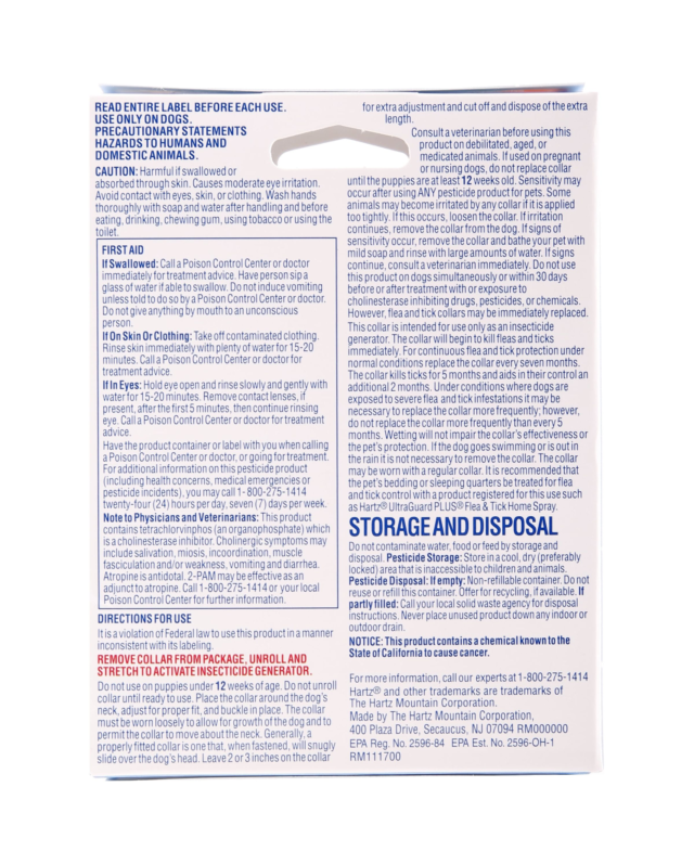 Hartz UltraGuard Flea & Tick Collar for Dogs and Puppies, 7 months Protection, (4 pack) - Image 7