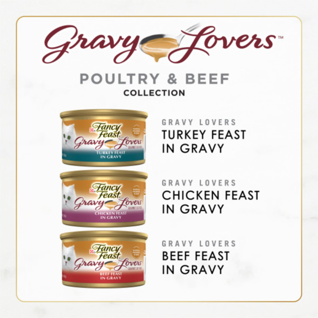 Purina Fancy Feast Gravy Lovers Kitten Food, Wet Cat Food Collection, 3 oz Cans (24 Pack) - Image 10