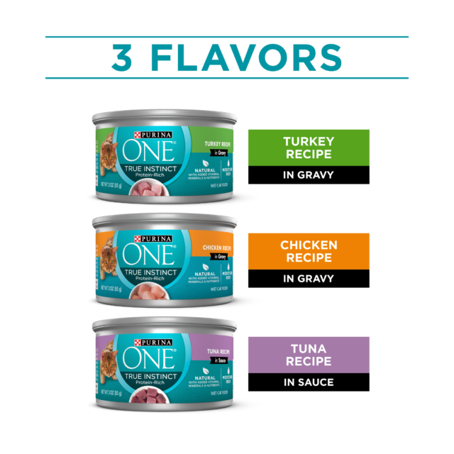 Purina ONE Natural, High Protein Wet Cat Food Variety Pack, Turkey, Chicken and Tuna Recipes - Image 10