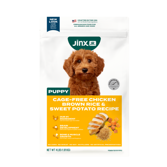 Jinx Jr. Puppy Cage-Free Chicken, Brown Rice & Sweet Potato Dry Dog Food, 4 lb. Bag