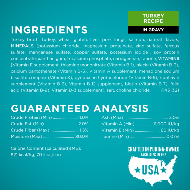 Purina ONE Natural, High Protein Wet Cat Food Variety Pack, Turkey, Chicken and Tuna Recipes - Image 6